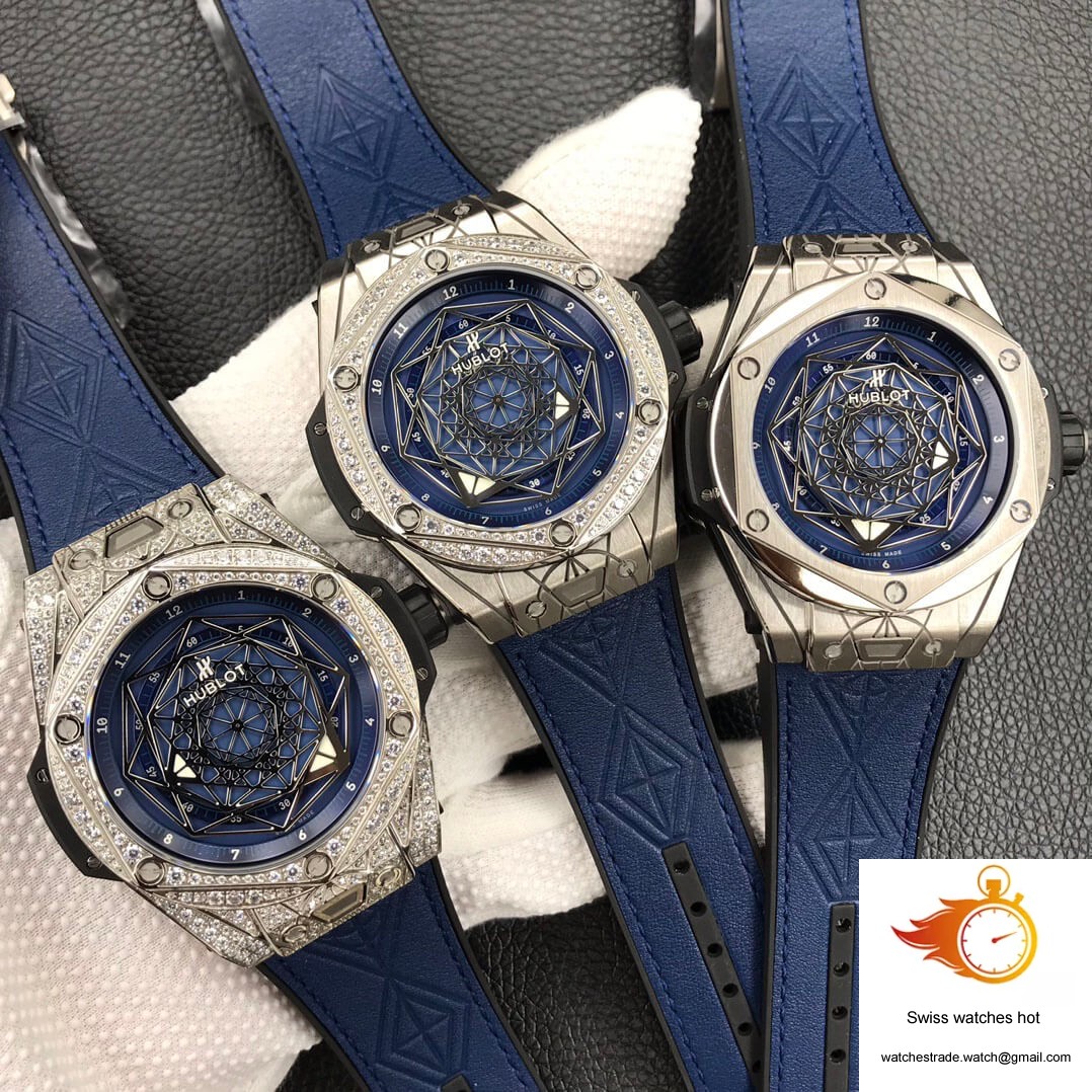 Hublot Big Bang 415.NX.7179.VR.MXM18 WWF Factory Titanium Blue Dial 10