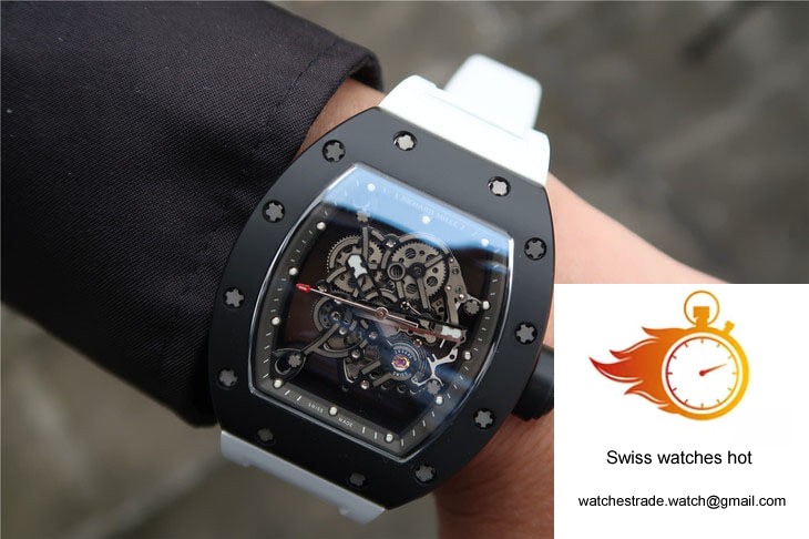 Richard Mille RM055 KV Factory Ceramics White Strap 10