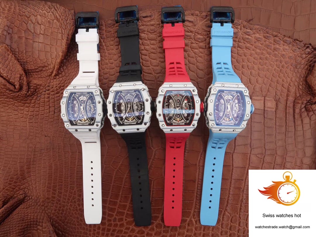 Richard Mille RM53-01 KV Factory White TPT Carbon Fiber Skeleton Dial 10