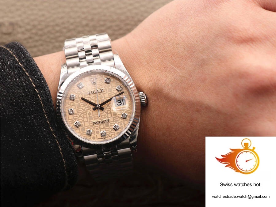 Rolex Datejust M126234-0023 36MM EW Factory Diamond-Studded Dial 10
