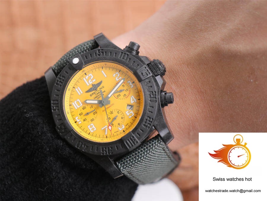 Breitling Avenger Hurricane 12H XB0180E41I1W1 GF Factory V2 Yellow Dial 10