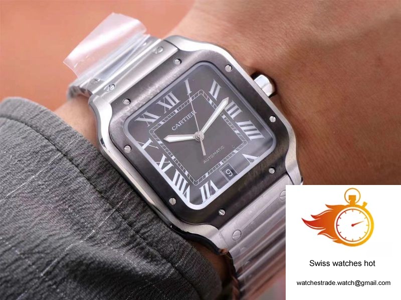 Cartier Santos de Large WSSA0037 V6 Factory Gray Dial 10