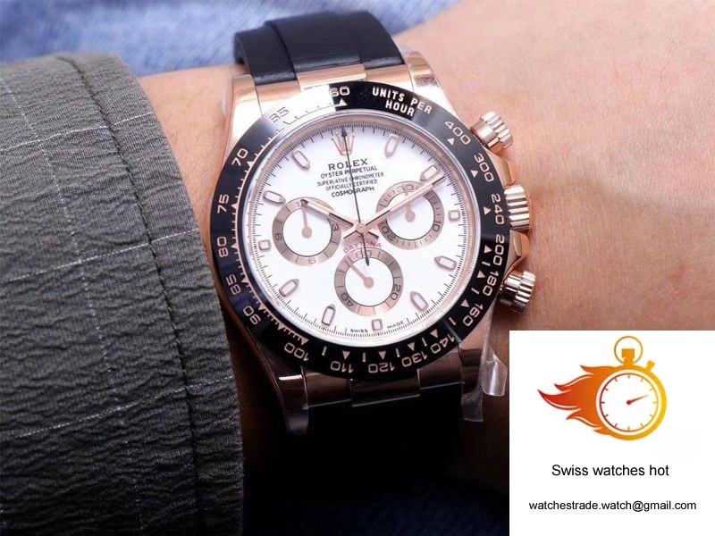Rolex Daytona M116515LN-0019 Noob Factory White Dial 4130 Movement 10