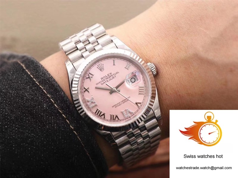 Rolex Datejust M126234-0031 EW Factory Pink Dial 10