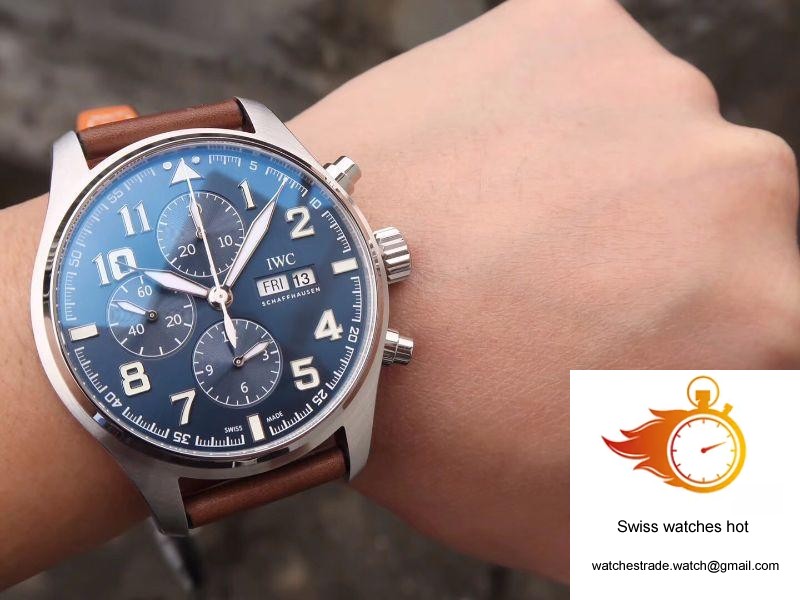 IWC Pilot Chronograph Edition Le Petit Prince IW377714 ZF Factory Blue Dial 10