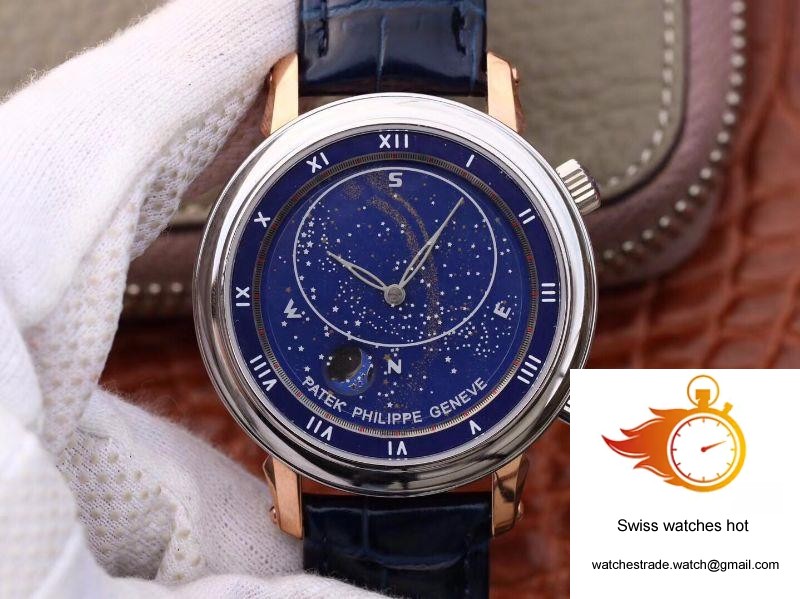 Patek Philippe Grand Complications Sky Moon Celestial Rose Gold 5102PR-001 TW Factory Blue Dial 10