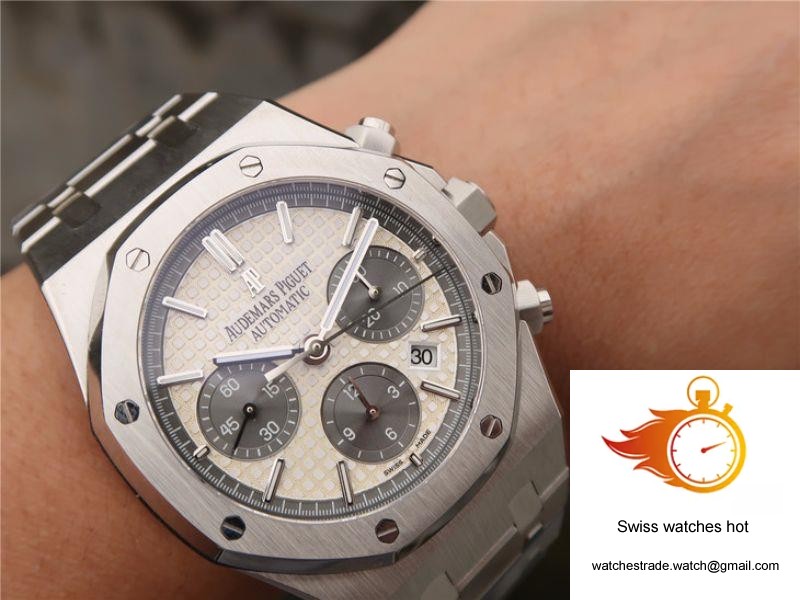 Audemars Piguet Royal Oak Chronograph 26331ST.OO.1220ST White Dial OM Factory 10