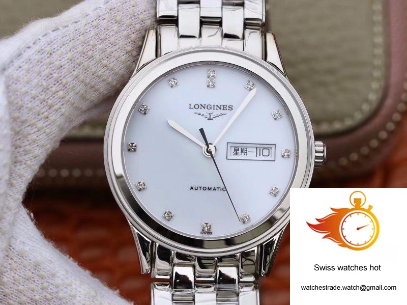 Longines Flagship Double Calendar L4.899.4.12.602 GK Factory White Dial 10