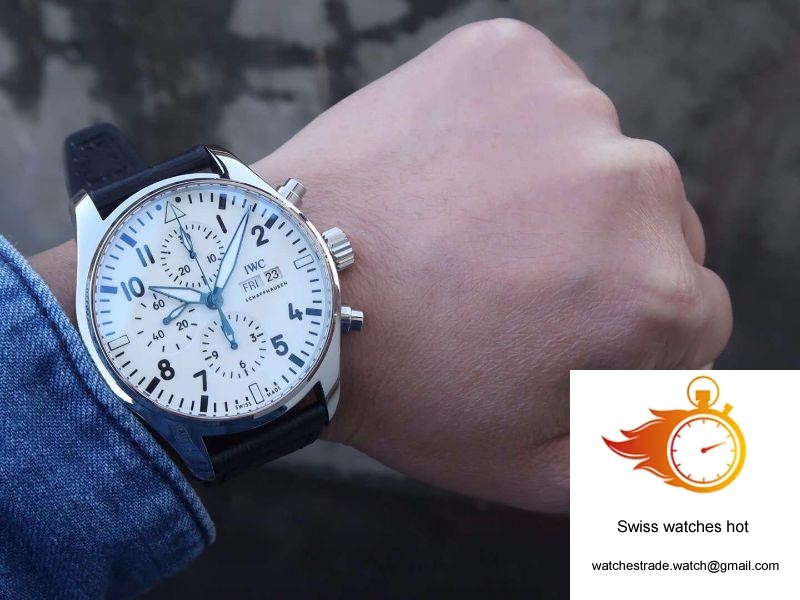 IWC Pilot Chronograph IW377725 ZF Factory White Dial 10