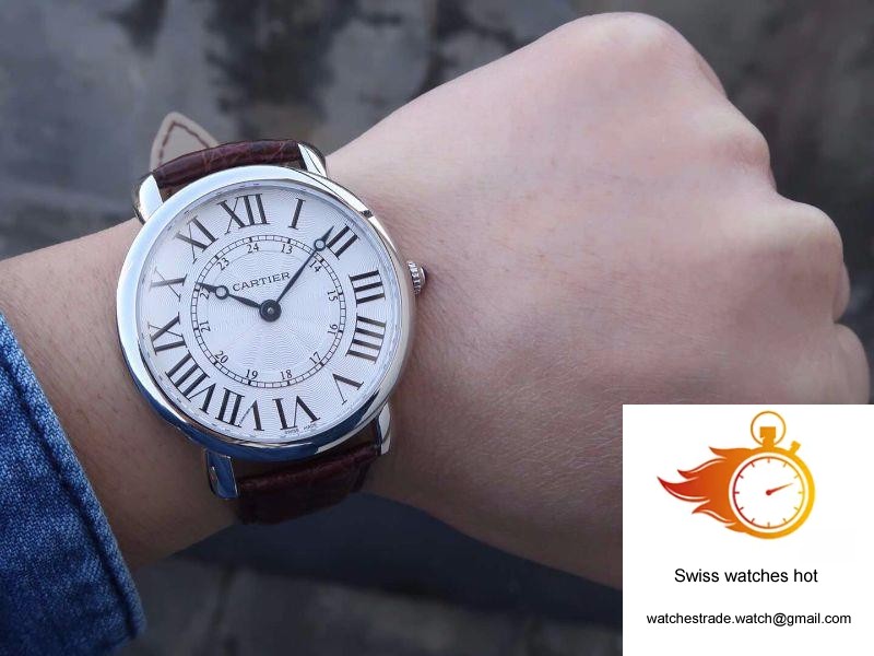 Cartier Ronde Louis 40MM TW Factory White Dial 10