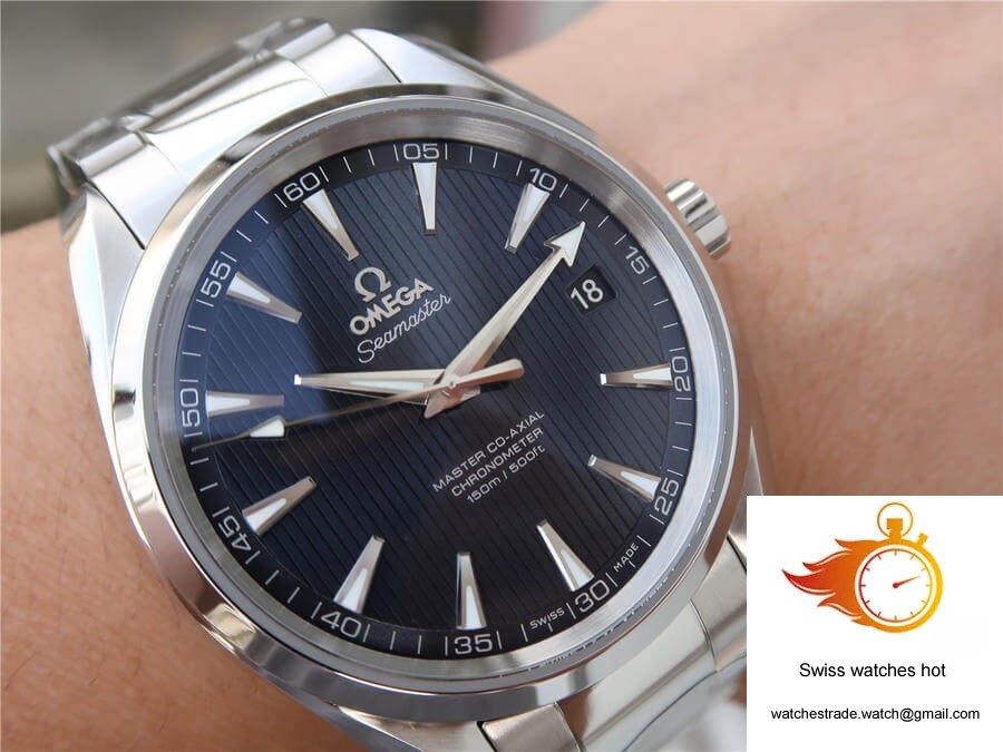 Omega Seamaster 231.10.42.21.03.001 VS Factory Blue Dial 10