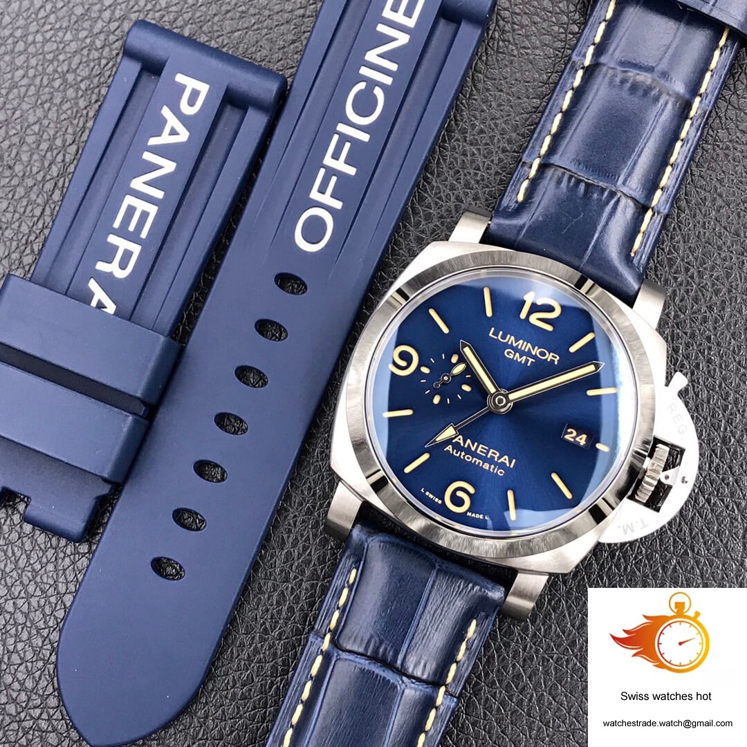 Panerai Luminor GMT PAM01033 VS Factory Dark Blue Dial 10