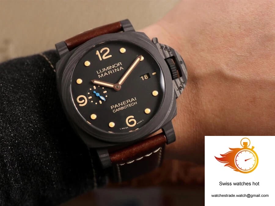 Panerai Luminor 1950 PAM00661 VS Factory Carbon Fiber Case 10
