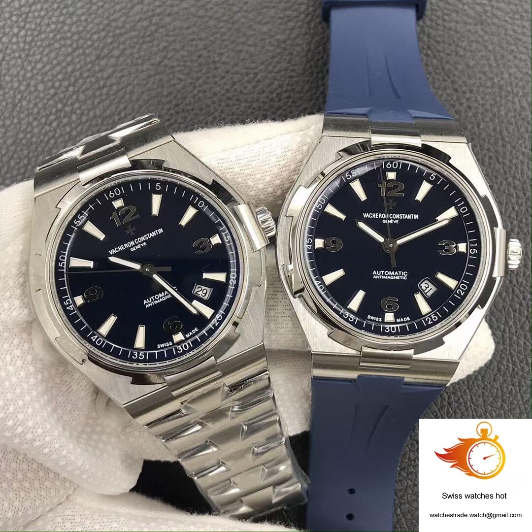 Vacheron Constantin Overseas 47040 8F Factory Blue Rubber Strap 10