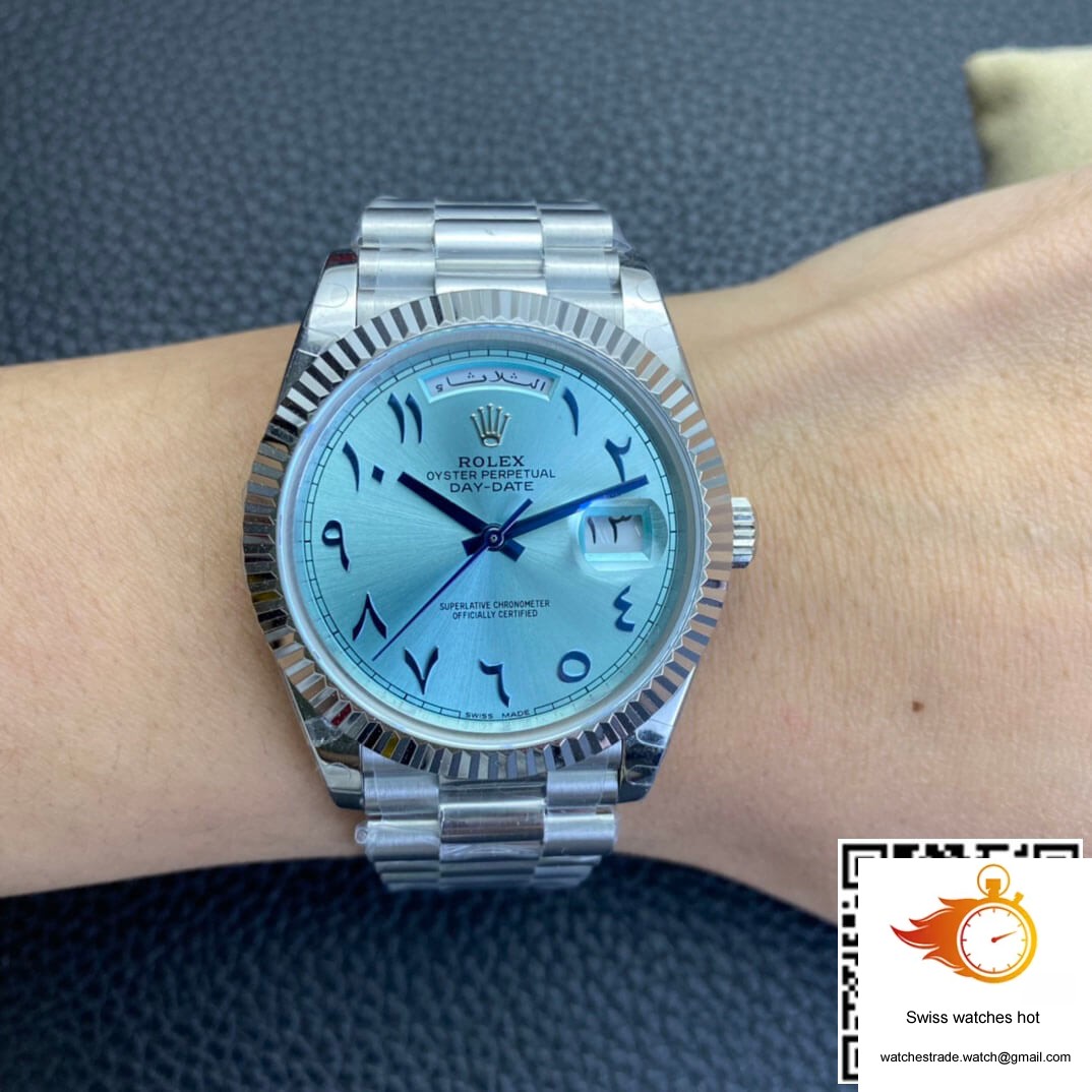 Rolex Day Date BP Factory Middle East Customization Ice Blue Dial 10