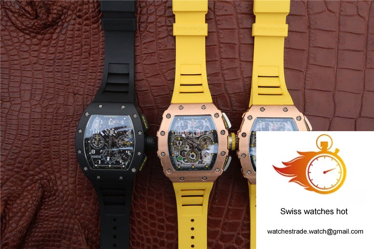 Richard Mille RM-011 KV Factory Carbon Fiber Black Strap 10