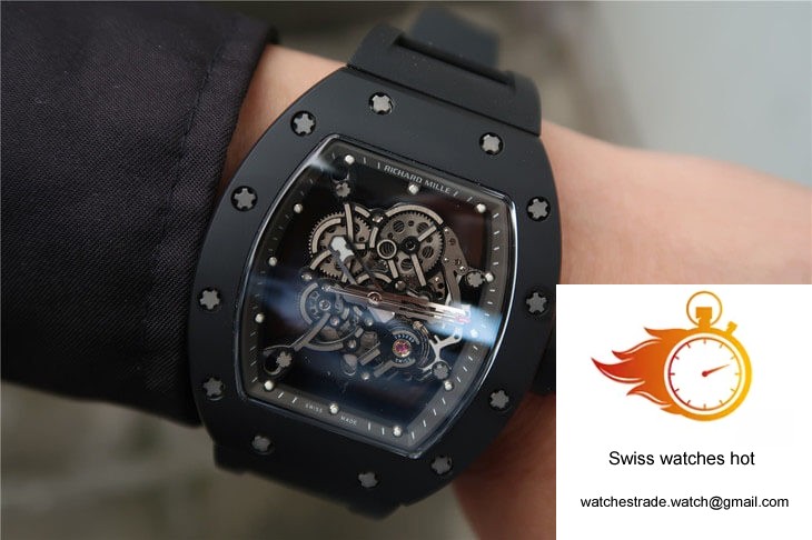 Richard Mille RM055 KV Factory Ceramics Black Strap 10