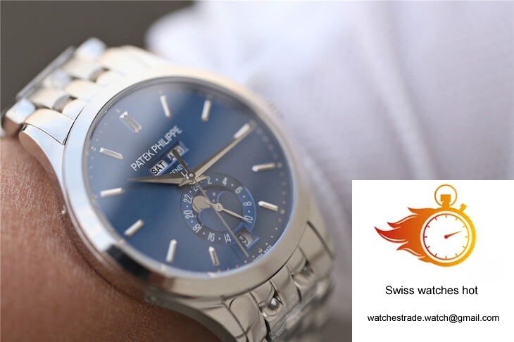 Patek Philippe Complications 5396/1G-001 KM Factory Steel Strap Blue Dial 10