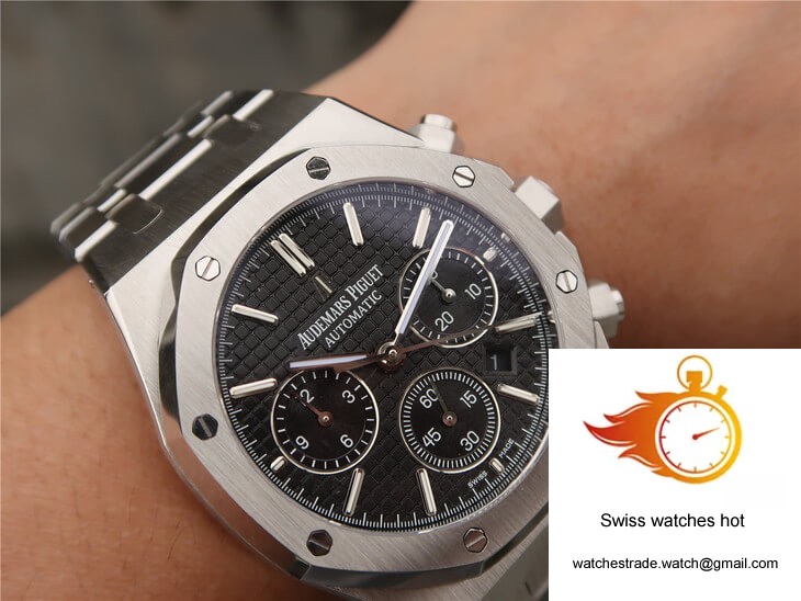 Audemars Piguet Royal Oak Chronograph 26320ST.OO.1220ST.01 OM Factory Black Dial 10