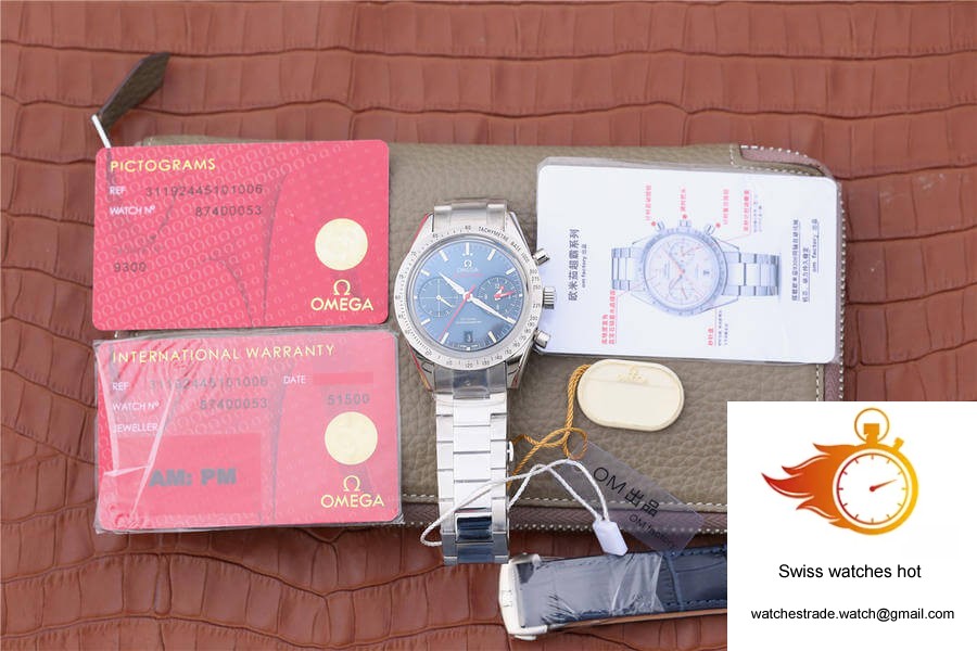 Omega Speedmaster 331.10.42.51.03.001 OM Factory Blue Dial 10