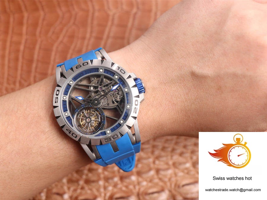 Roger Dubuis Excalibur Spidr RDDBEX0479 JB Factory Tourbillon Skeleton Dial 10