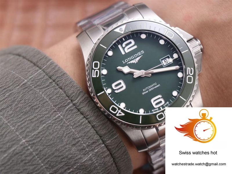 Longines Hydroconquest L3.781.4.06.6 ZF Factory Green Dial 10