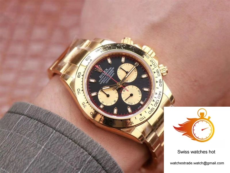 Rolex Daytona M116508-0009 Noob Factory Black Dial 4130 Movement 10