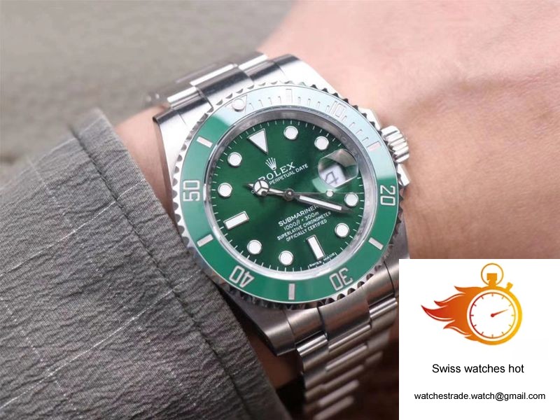 Rolex Submariner 116610LV-97200 Noob Factory V11 Green Dial 10
