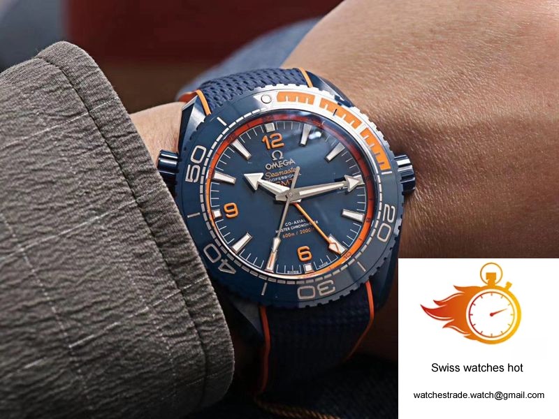 Omega Seamaster 215.92.46.22.03.001 GMT VS Factory Blue Ceramic 10