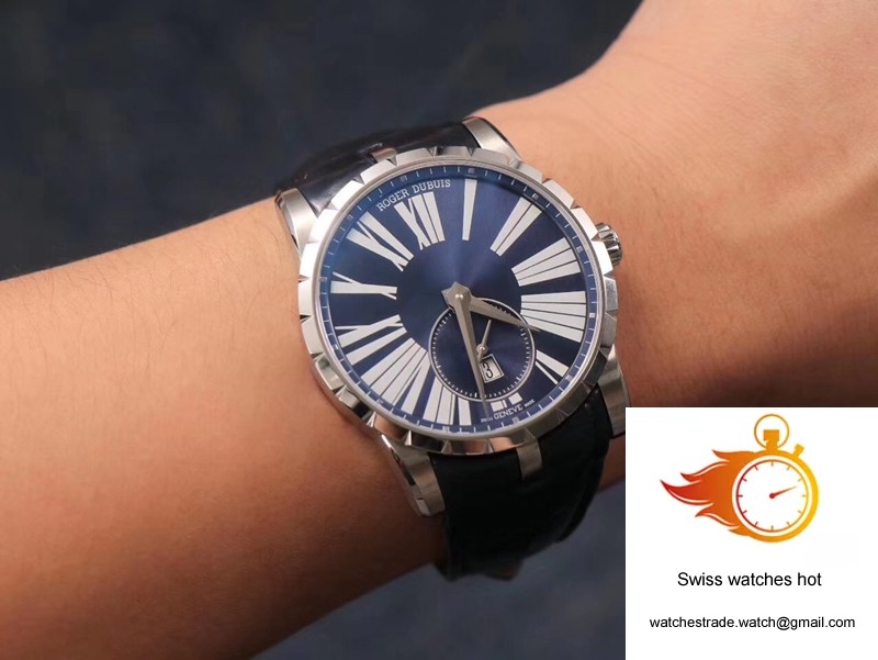 Roger Dubuis Excalibur DBEX0535 PF Factory Blue Dial 10