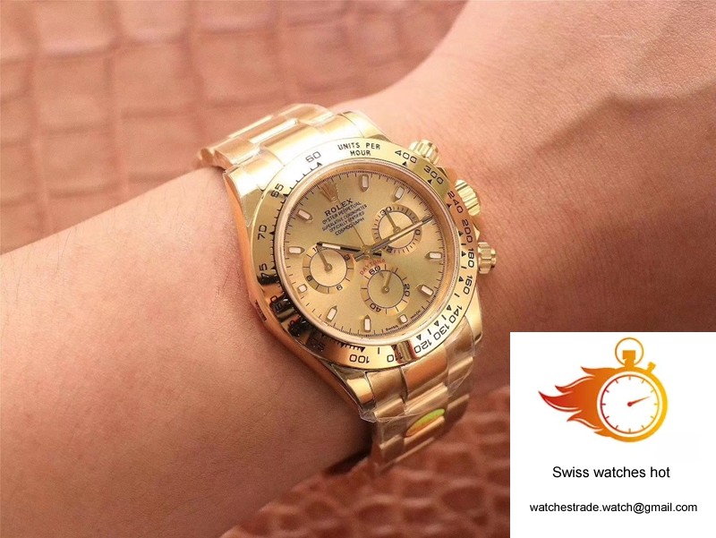 Rolex Daytona Cosmograph M116508-0003 Noob Factory Gold Dial 10