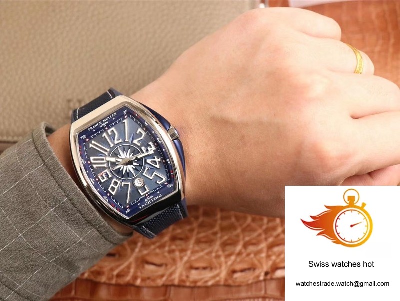 Franck Muller MEN'S Collection V45 SC DT AC BL Yachting ZF Factory Blue Dial 10