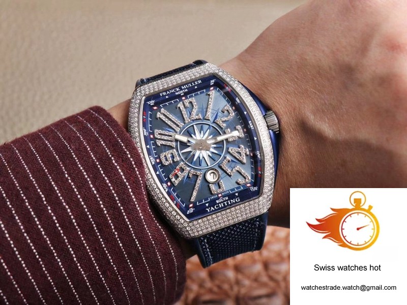 Franck Muller MEN’S Collection V45 SC DT Yachting ZF Factory Blue Dial 10