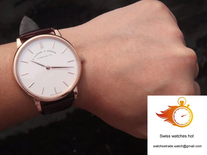 A. Lange & Sohne Saxonia Thin Pink Gold 201.033 SV Factory 10