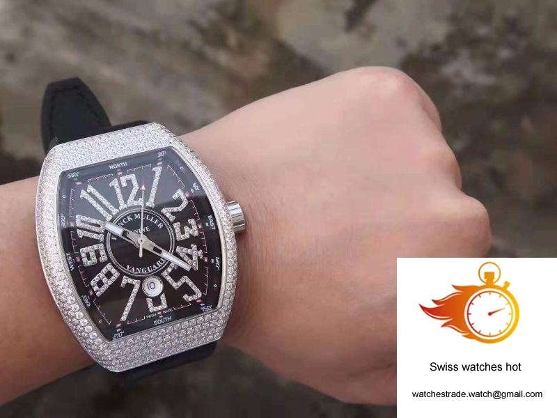 Franck Muller Vanguard V45.SC.DT.D.NBR.CD.5N.NR Black Dial 10