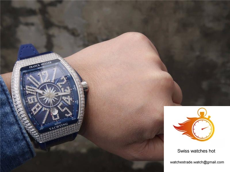 Franck Muller Vanguard V45.SC.DT.AC.BL Blue Dial 10