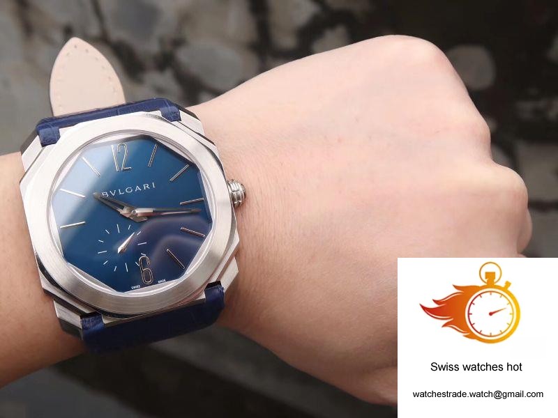 Bvlgari Octo Finissimo Extra Thin Automatic 103035 Blue Dial 10