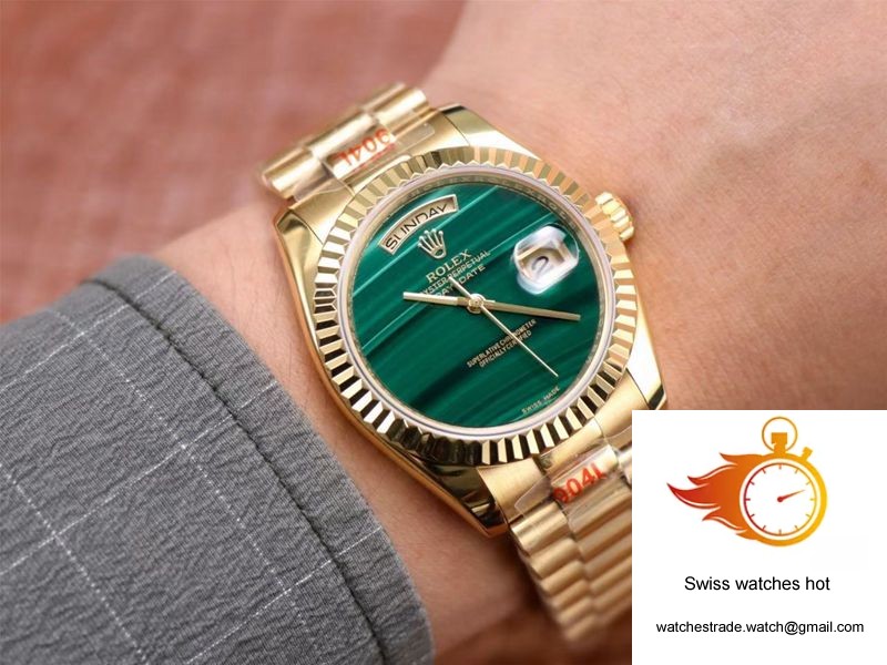 Rolex Day Date President 18238 Malachite Green Dial 10