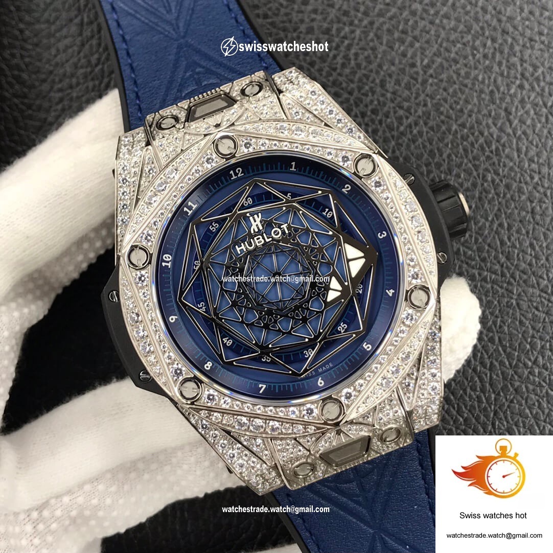 Hublot Big Bang WWF Factory Titanium Full Diamond Case 2