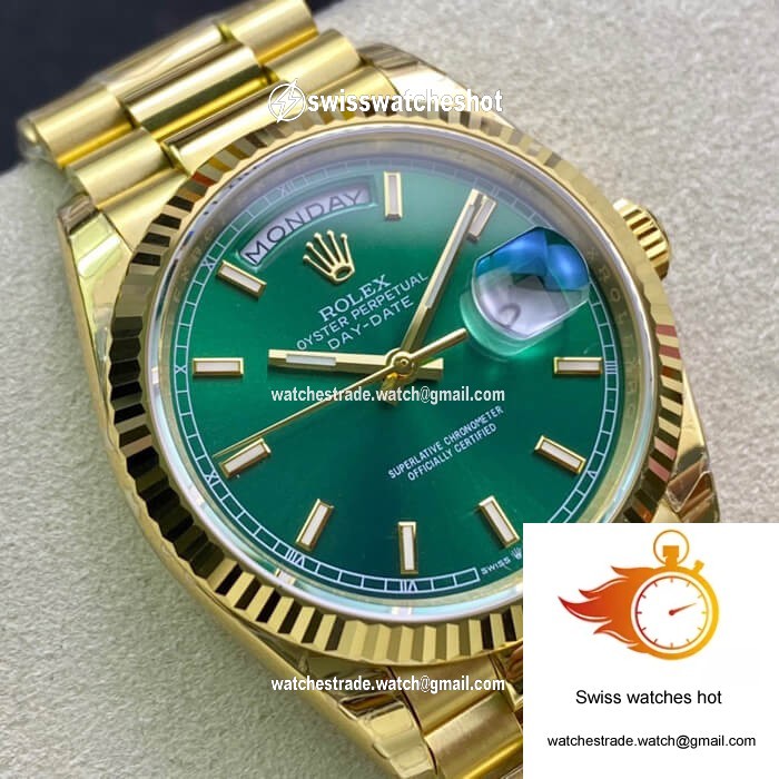 Rolex Day Date 118238 EW Factory Green Dial 2