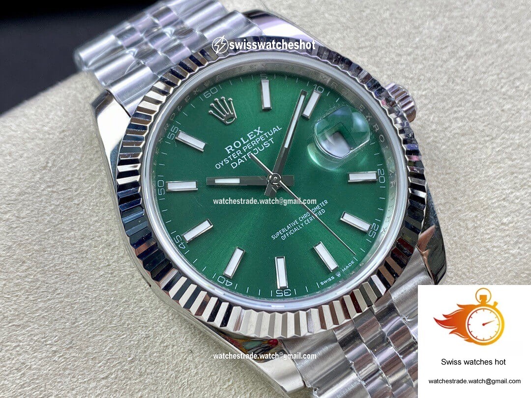 Rolex Datejust M126334-0028 EW Factory Green Dial 2
