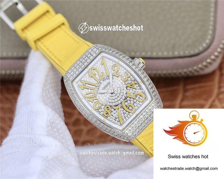 Franck Muller Vanguard Ladies ABF Factory Cowhide Strap 2