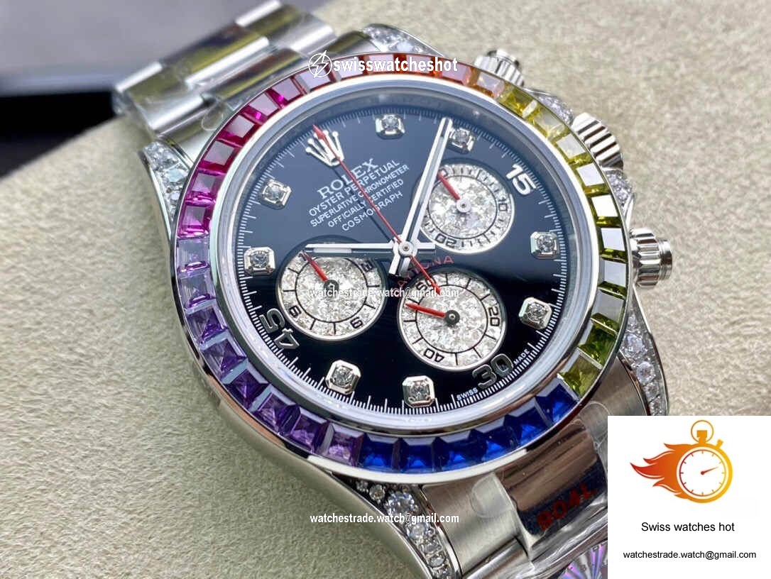 Rolex Daytona Cosmograph 116599 RBOW JH Factory Diamond-set Dial 2