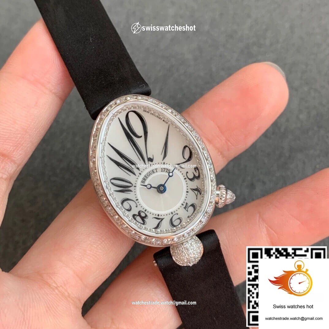 Breguet Reine De Naples 8928BB/5W/944/DD0D3L ZF Factory Diamond-set Bezel 2
