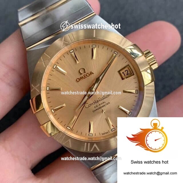 Omega Constellation 123.20.38.21.08.001 VS Factory Yellow Gold 2