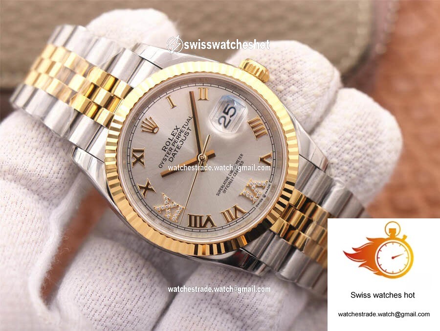 Rolex Datejust M126233-0031 EW Factory Yellow Gold Diamond Dial 2