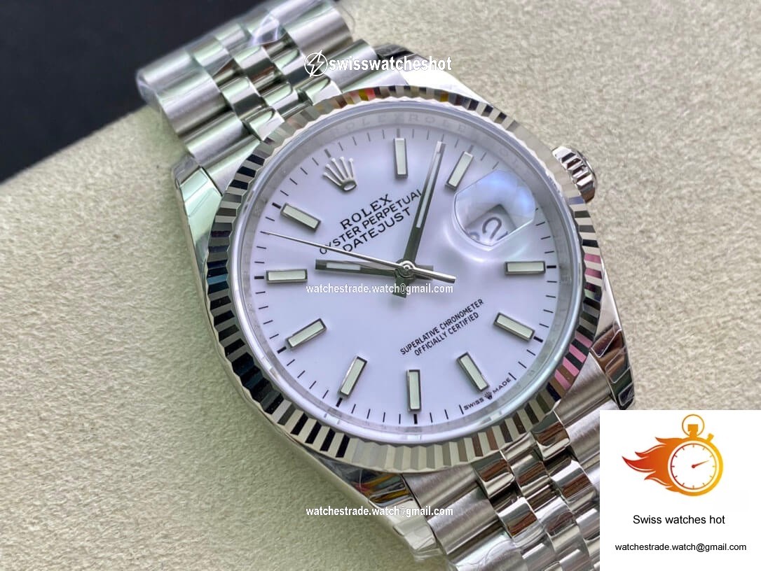 Rolex Datejust 36MM EW Factory Stainless Steel White Dial 2