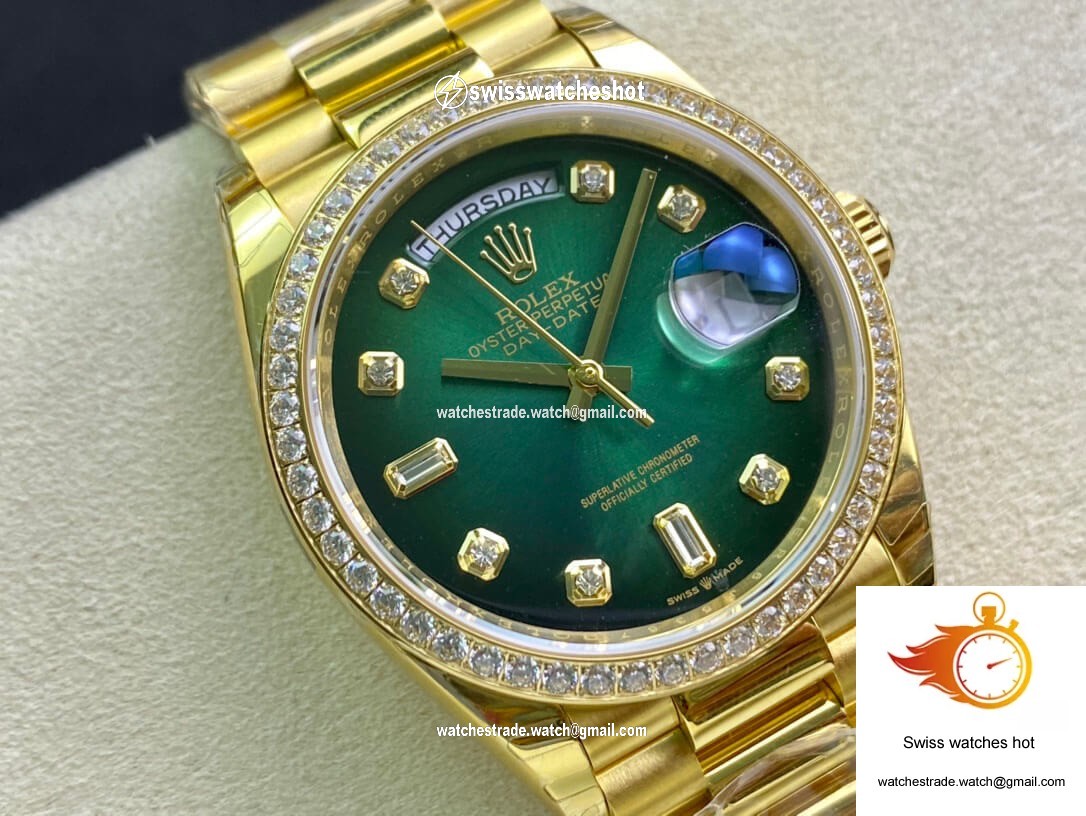 Rolex Day Date M128348RBR-0035 EW Factory Yellow Gold 2