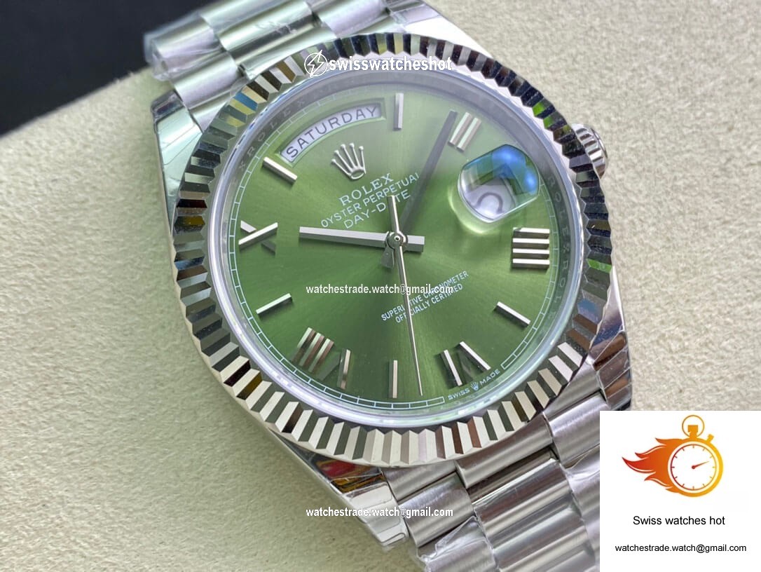 Rolex Day Date M228239-0033 EW Factory Olive Green Dial 2