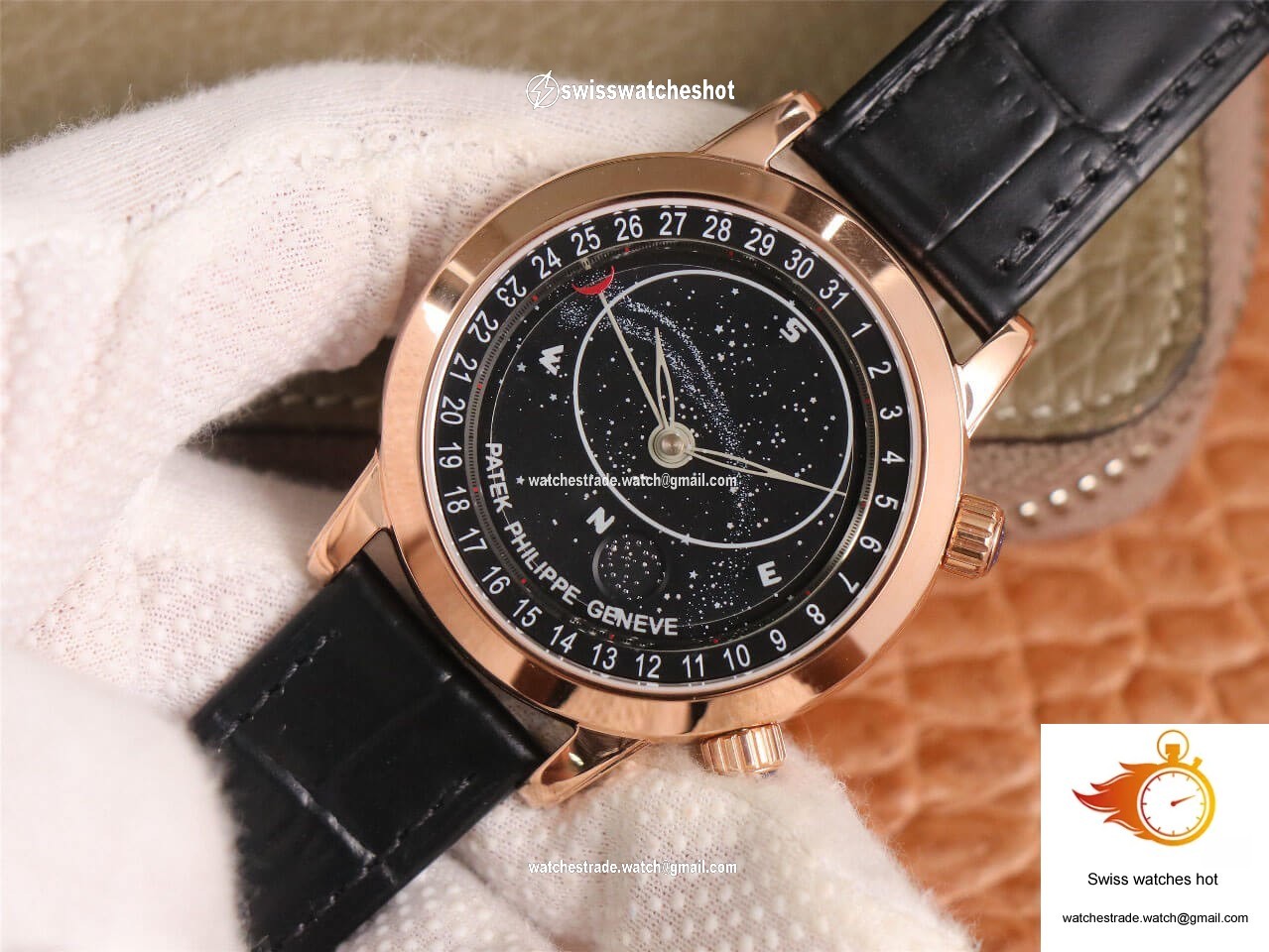 Patek Philippe Grand Complications 6102 TW Factory Rose Gold Black Dial 2